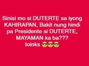 Pagiging mahirap, kasalanan ni Duterte