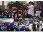 Mga Pari at Madre, nangunguna sa rally, kinukundina ang pagpababa sa edad nga mga batang sangkot sa krimen