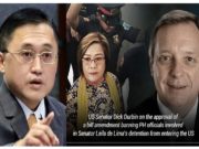 US Senators na kampi kay Delima, gusto ring ipa-ban ni Bong Go sa Pilipinas