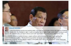 It is a MORTAL SIN for us auditor to issue a report without communicating or getting comment of our auditee-(CIA Florida) Rolando